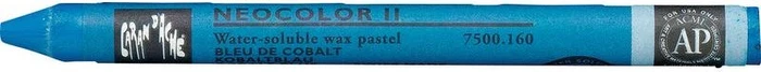 Caran d'Ache Neocolor II Aquarelle Wachskreide, kobaltblau, 10er-Pack