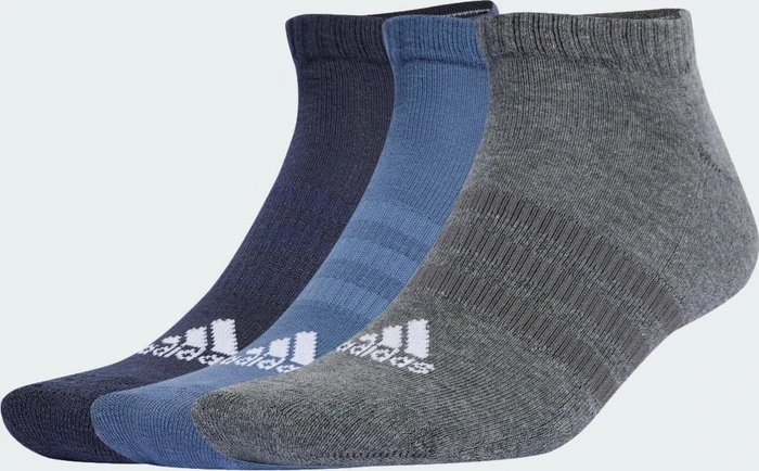 adidas Cushioned Low Cut Socken legend ink/preloved ink/dark grey heather, 3 Paare