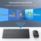 TeckNet Kabelloses Tastatur Maus Set, schwarz, USB, DE Vorschaubild