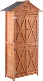 Powertec Garden Geräteschrank braun