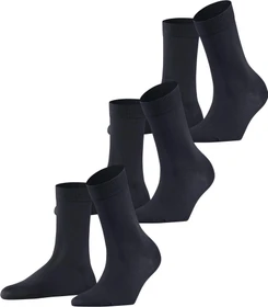 Falke Cotton Touch Socken dark navy, 3 Paare (Damen)
