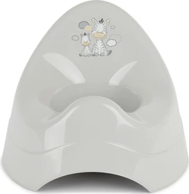 Bieco Töpfchen Kindertopf mit Musik Zebra grau