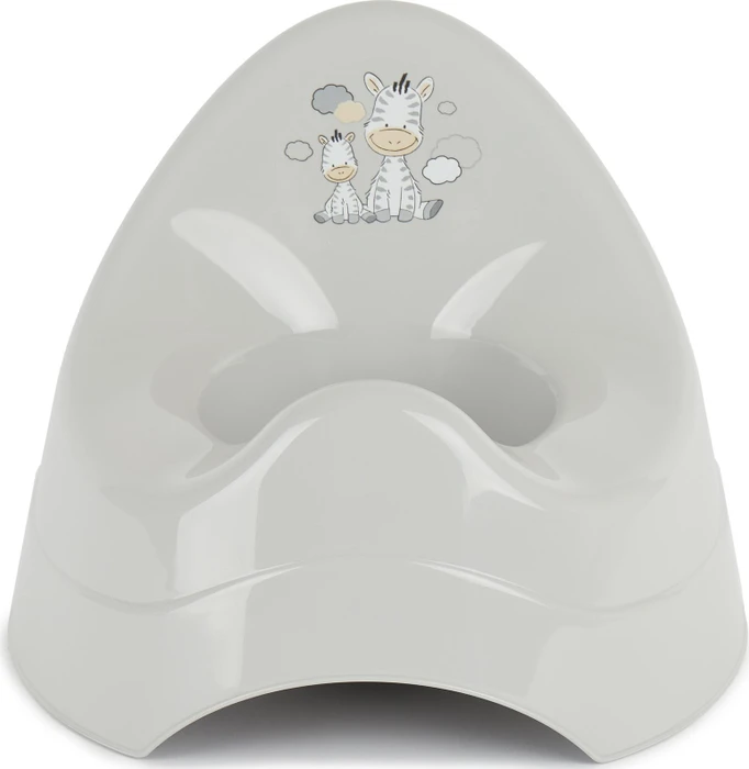 Bieco Töpfchen Kindertopf mit Musik Zebra grau