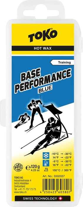 Toko Base Performance Hot Gleitwax 120g Wachs blau
