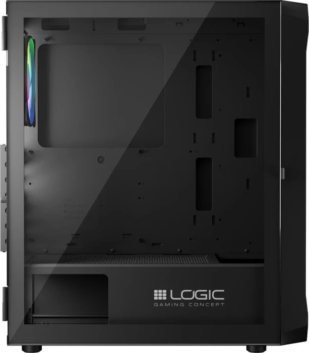 Logic Concept Portos ARGB Midi Black, Glasfenster