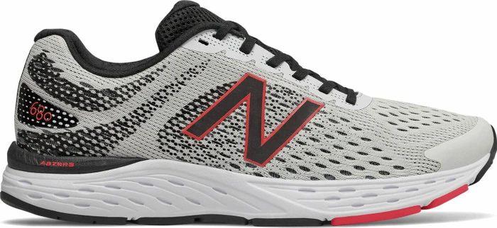 New Balance 680v6 white/black/energy red (Herren)