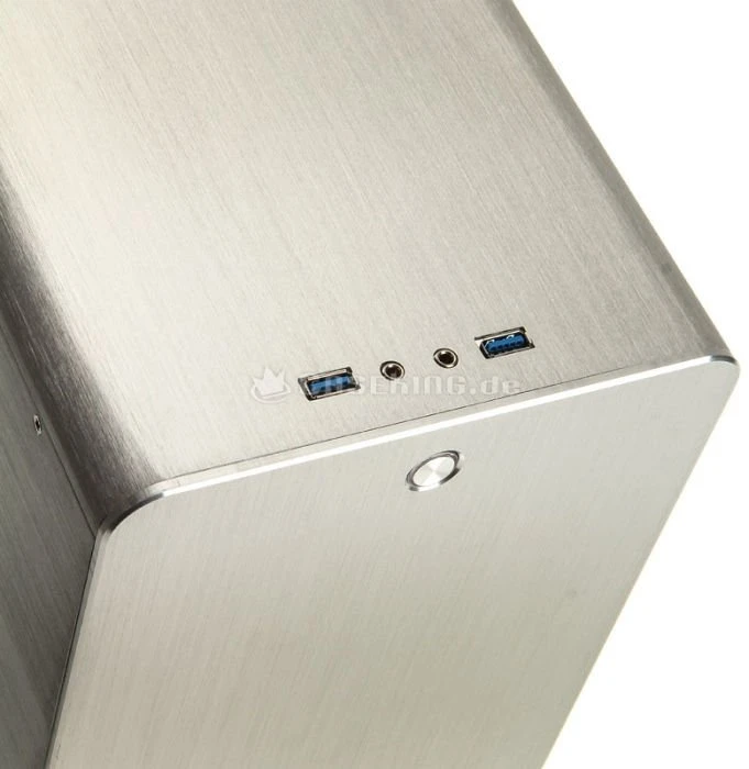 Raijintek Metis silber, Acrylfenster, Mini-ITX