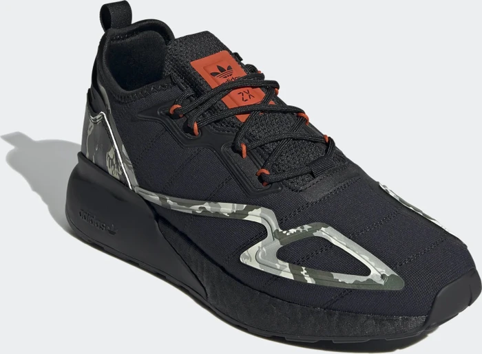 adidas ZX 2K Boost core black/collegiate orange (Herren)