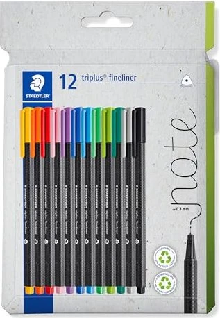 Staedtler triplus fineliner 334 0.3mm sortiert, 12er-Set