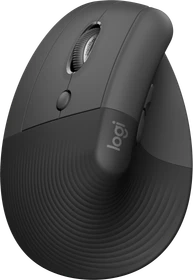 Logitech Lift Left Vertical Ergonomic Mouse, Graphite, Linkshänder, Logi Bolt, USB/Bluetooth (910-006474)
