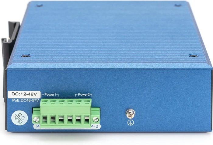 Digitus DN-65 Industrial Railmount Gigabit Managed Switch, 8x RJ-45, 2x SFP, 240W PoE+