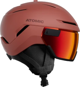 Atomic Savor GT Visor Stereo Helm red wood