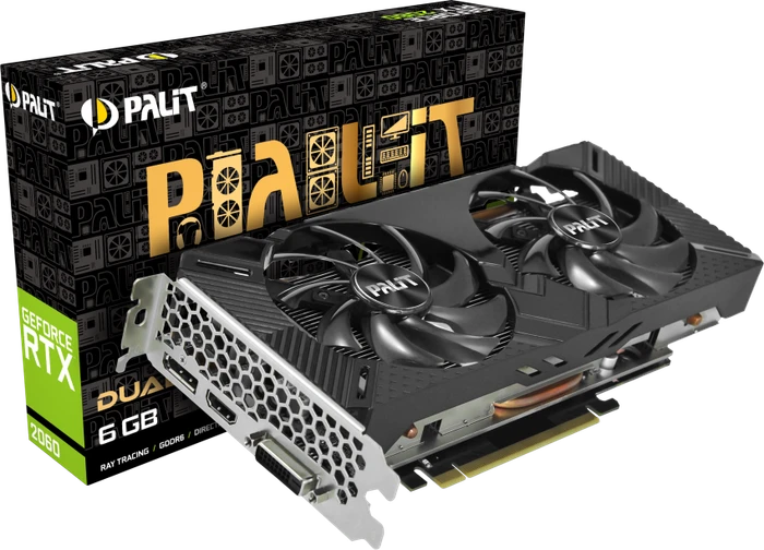Palit GeForce RTX 2060 Dual, 6GB GDDR6, DVI, HDMI, DP