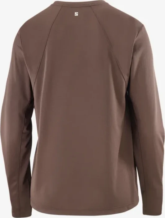 Salomon Shakeout Core Laufshirt langarm coffee bean (Damen)