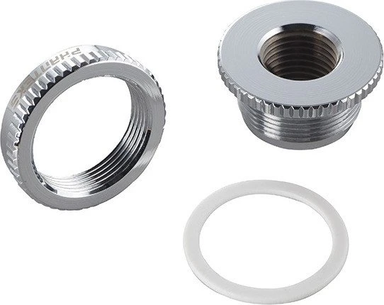 Phanteks G1/4" Pass-Through Fitting Schottverschraubung silber