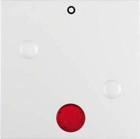 Berker S.1/B.3/B.7 Wippe mit Aufdruck "0" anschraubbar roter Linse, polarweiß matt