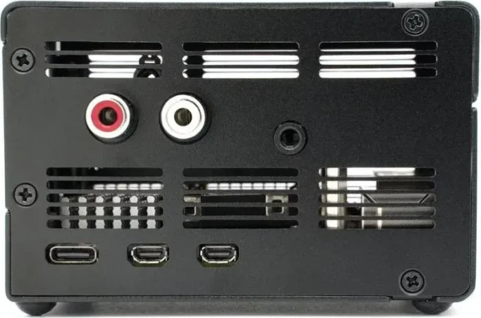 KKSB Gehäuse für Raspberry Pi 5, kompatibel mit IQaudio DAC+ und IQaudio DAC Pro Sound Cards, schwarz