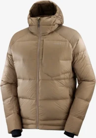 Salomon Outline Down Hoodie Jacke shitake (Herren)