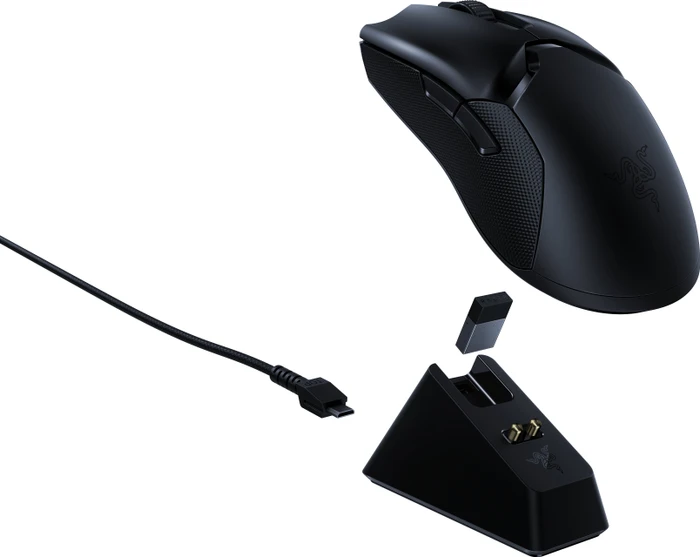 Razer Viper Ultimate mit Ladestation, Classic schwarz, USB