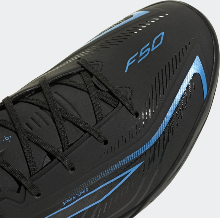 adidas F50 Hyperfast League TF core black/lucid ray blue
