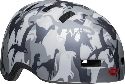 Bell Lil Ripper Kinderhelm camosaurus matte gray/silver