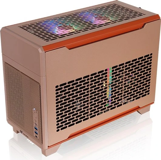 Thermaltake TR100 Gravel Sand, braun, Mini-ITX
