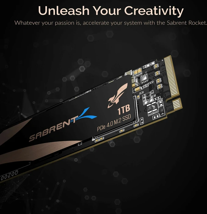 Sabrent Rocket NVMe PCIe 4.0 1TB, M.2 2280 / M-Key / PCIe 4.0 x4