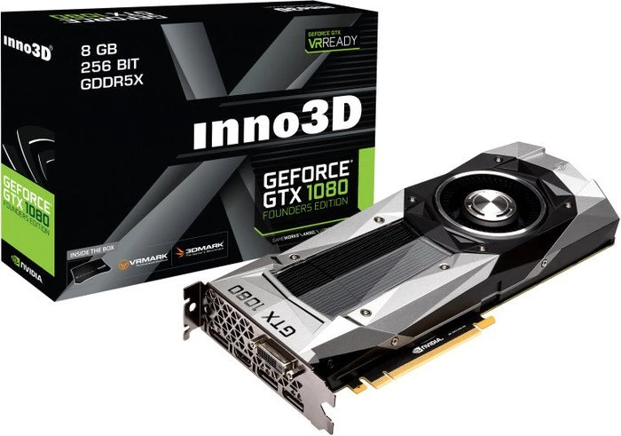 INNO3D GeForce GTX 1080 Founders Edition, 8GB GDDR5X, DVI, HDMI, 3x DP