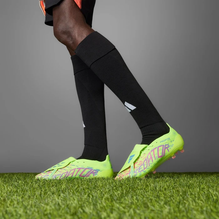 adidas Predator Elite Fold-Over Tongue FG lucid lemon/lucid pink/blue fusion