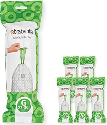 Brabantia PerfectFit Müllbeutel Typ G 23-30l, 120 Stück