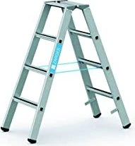 Zarges Saferstep B Alu gebördelt 2-tlg. Stehleiter, 2x 4 Stufen