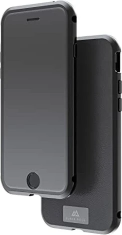 Black Rock 360° Glass Case Premium Leather für Apple Phone SE (2022)/SE (2020)/iPhone 8/iPhone 7 schwarz