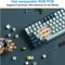 RK Royal Kludge RK96 96% Wireless, Forest Blue Limited Edition, LEDs RGB, hot-swap, RK YELLOW, USB/Bluetooth, US Vorschaubild