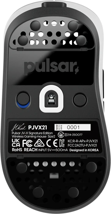 Pulsar Gaming Gears Pro Series JV-X Medium Wireless Gaming Mouse weiß/schwarz, USB