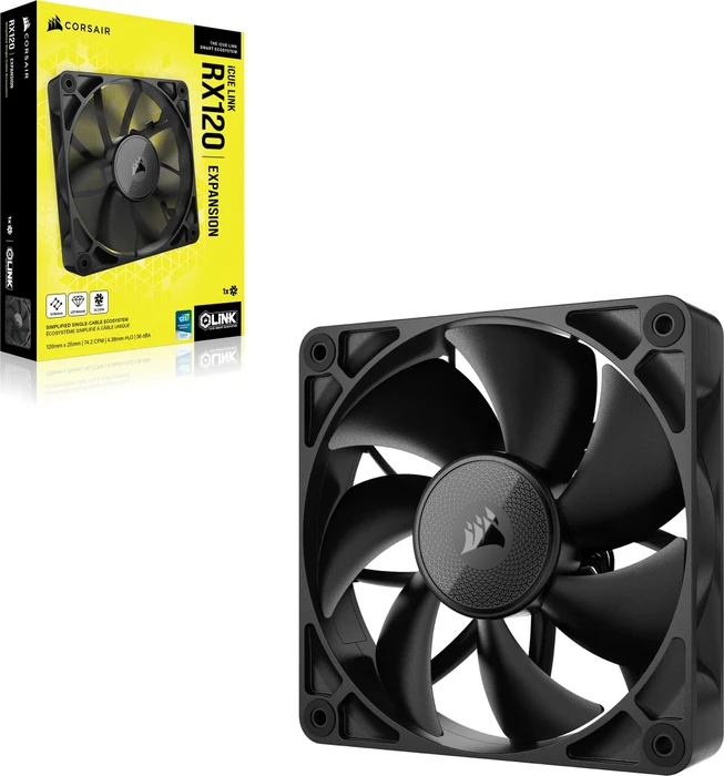Corsair RX Series iCUE LINK RX120 PWM, schwarz, 120mm
