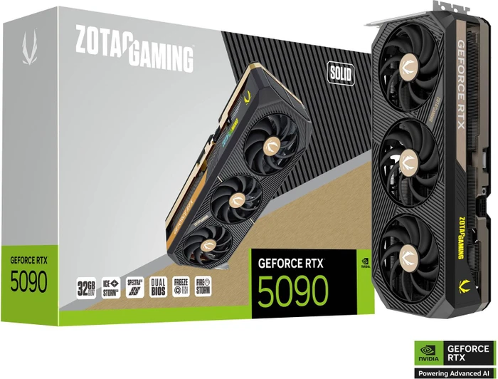 Zotac Gaming GeForce RTX 5090 SOLID, 32GB GDDR7, HDMI, 3x DP