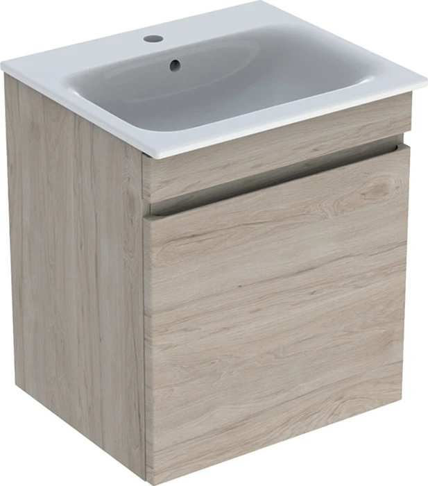 Geberit Renova Plan Set Möbelwaschtisch/Unterschrank 60cm, Nussbaum hickory hell
