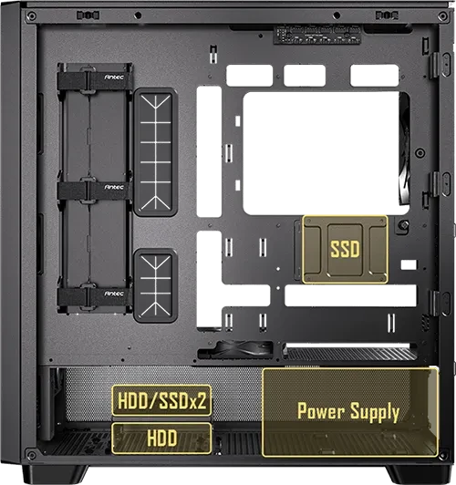 Antec Flux SE, schwarz/braun