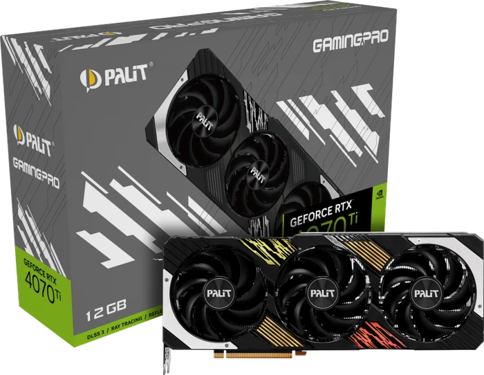 Palit GeForce RTX 4070 Ti GamingPro, 12GB GDDR6X, HDMI, 3x DP