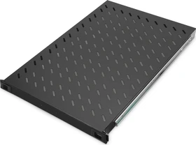 Digitus ausziehbarer Fachboden für Netzwerk- und Serverschränke, 19", schwarz, 1000mm Einbautiefe, 1HE
