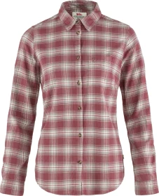 Fjällräven Övik Flannel Hemd langarm mesa purple/fog (Damen)
