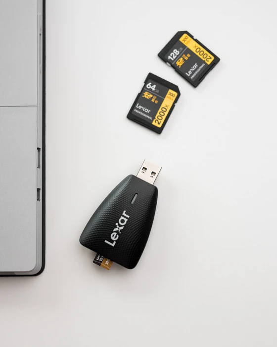 Lexar 2-in-1 USB 3.1 Multi-Kartenleser, USB-A 3.0 [Stecker]