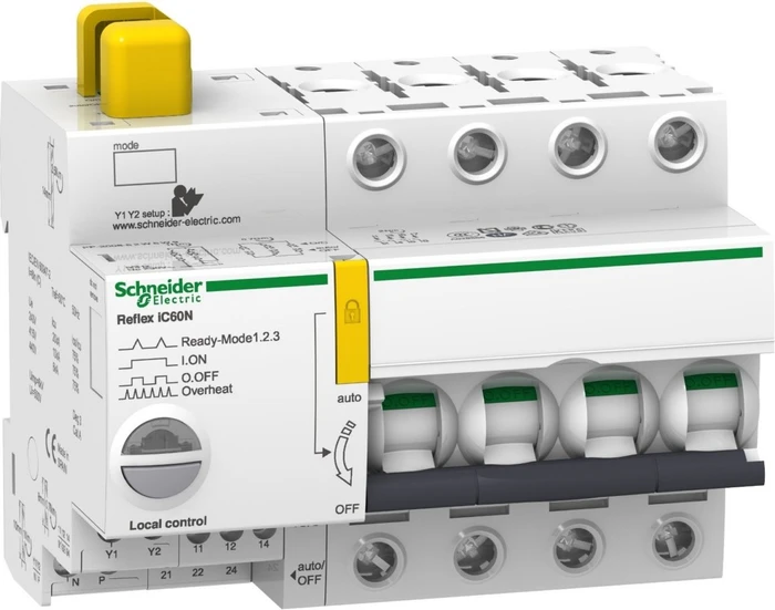 Schneider Electric Reflex iC60N Ti24 25A 4P B, Fernschaltbarer Leitungsschutzschalter