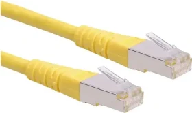 Roline / Secomp GHMT Patchkabel, Cat6, S/FTP, RJ-45/RJ-45, 1m, gelb