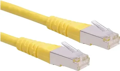 Roline / Secomp GHMT Patchkabel, Cat6, S/FTP, RJ-45/RJ-45, 1m, gelb