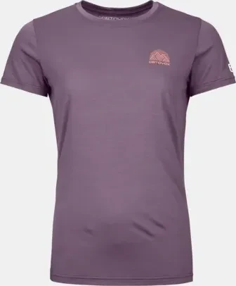 Ortovox 120 Cool Tec Mountain Stripe Funktionsshirt kurzarm wild berry (Damen)
