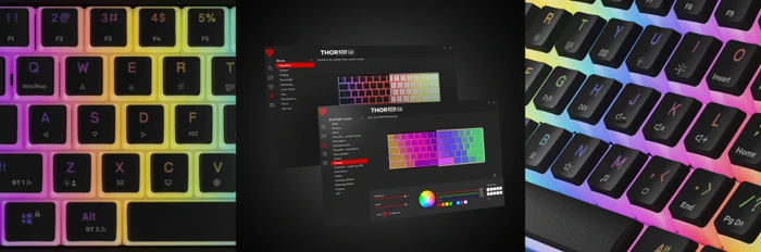 Genesis Thor 660 G2 Wireless, PBT, schwarz, LEDs RGB, Gateron BROWN, USB/Bluetooth, US