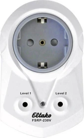 Eltako FSRP-230V Funk-Repeater-Zwischenstecker 1- und 2-Level, reinweiß, Funksteckdose mit Repeater (30000359)