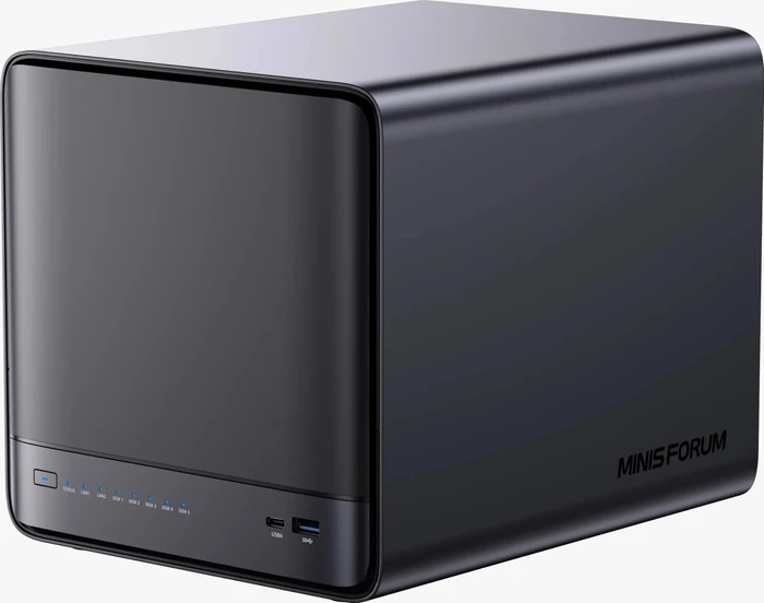 Minisforum N5 Air AI NAS, AMD Ryzen 7 255, 1x RJ-45 10GBase-T, 1x RJ-45 5GBase-T