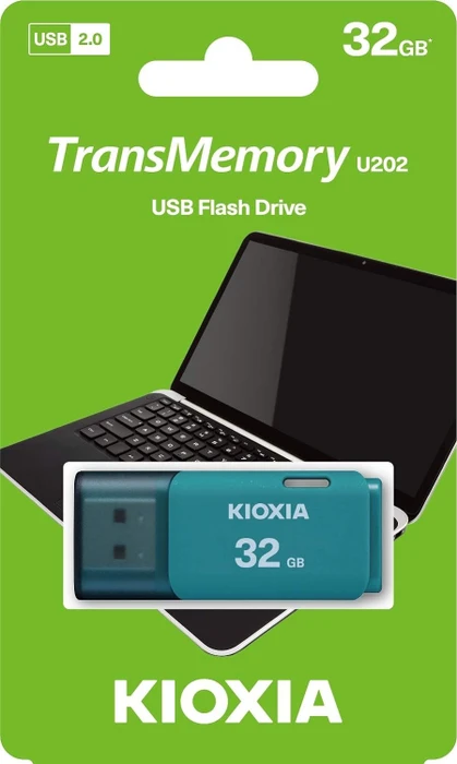 KIOXIA TransMemory U202 32GB Aqua, USB-A, USB 2.0